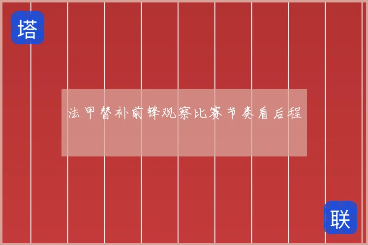 法甲替补前锋观察比赛节奏看后程